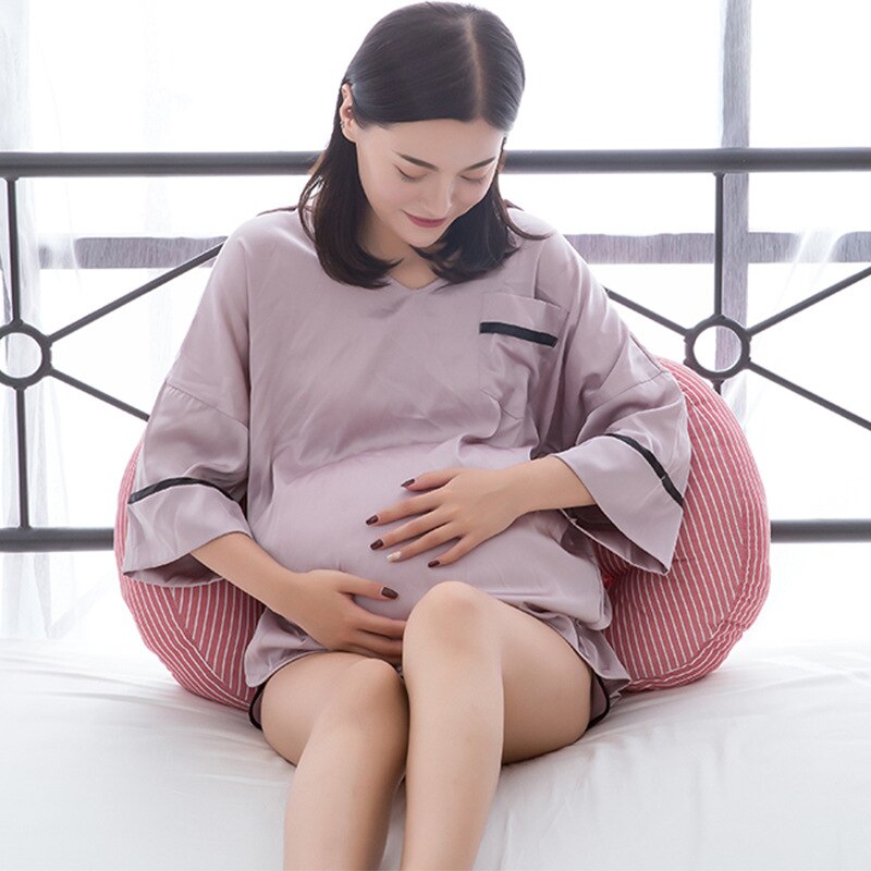 U form graviditet pude kvinder mave støtte side sveller gravid pude barsel tilbehør