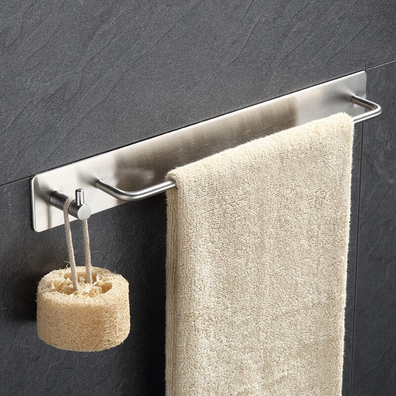 Huishouden Zelfklevende Muur Deur Haak Heavy Duty Rvs Hanger Badkamer Keuken Handdoek Roest Haak