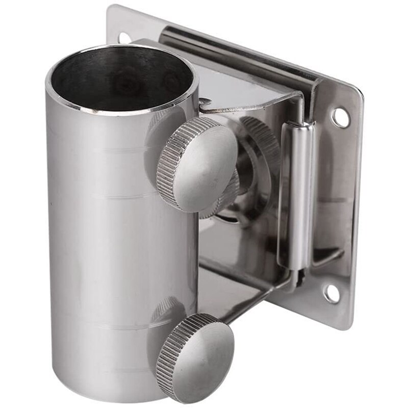 Soporte de Base de paraguas de pesca, Base de soporte abrazadera pedestal de paraguas de acero inoxidable ajustable para caja de pesca