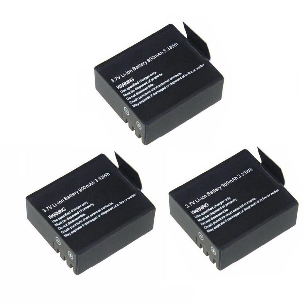 900mAh Replacement Battery For EKEN H9 H9R SJCAM SJ4000 WiFi SJ5000 WiFi SJ6000 WIFi M10 SJ5000x Sport Action Camera Battery: 3 Battery