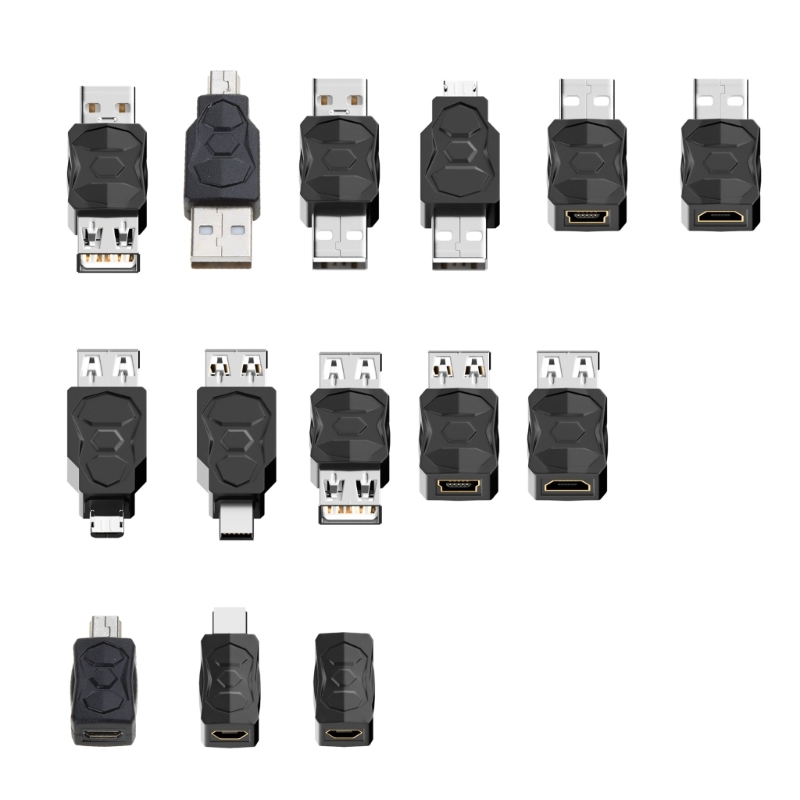 USB2.0 Adapter Micro/Mini Man Vrouw Converter Connector USB Wisselaar Adapter voor Computer Tablet PC Mobiele telefoons