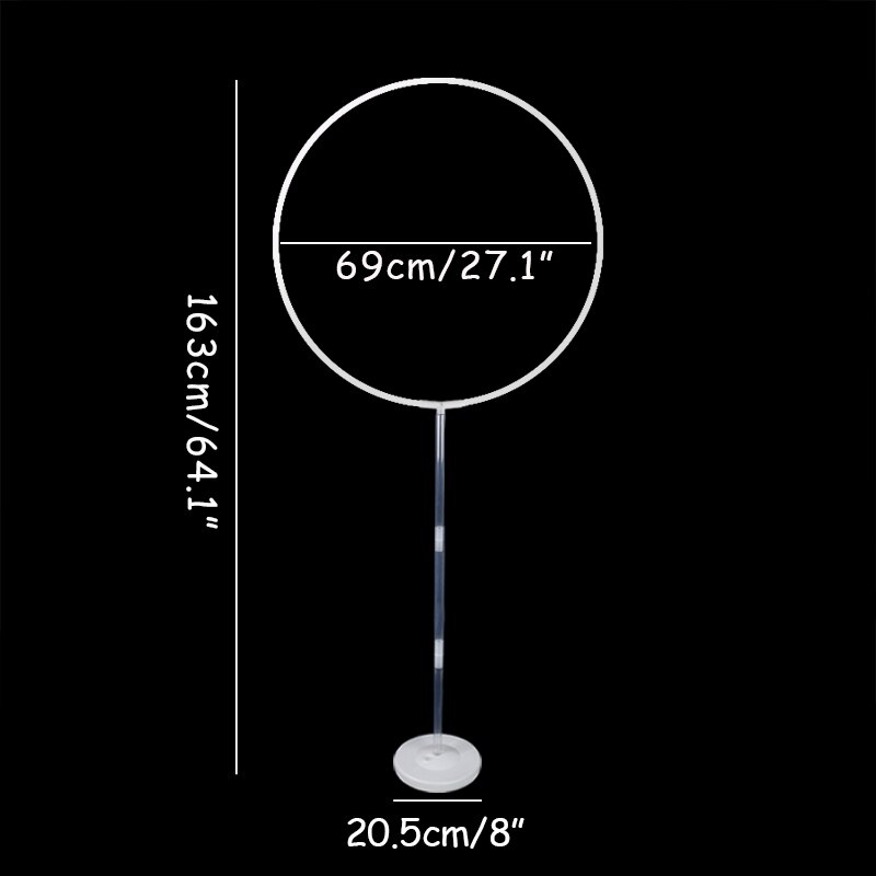 27inch Wide Circle Balloon Stand Holder Kit Balloons Frame Baby Shower Birthday Party Wedding Background Decorative Props: Default Title