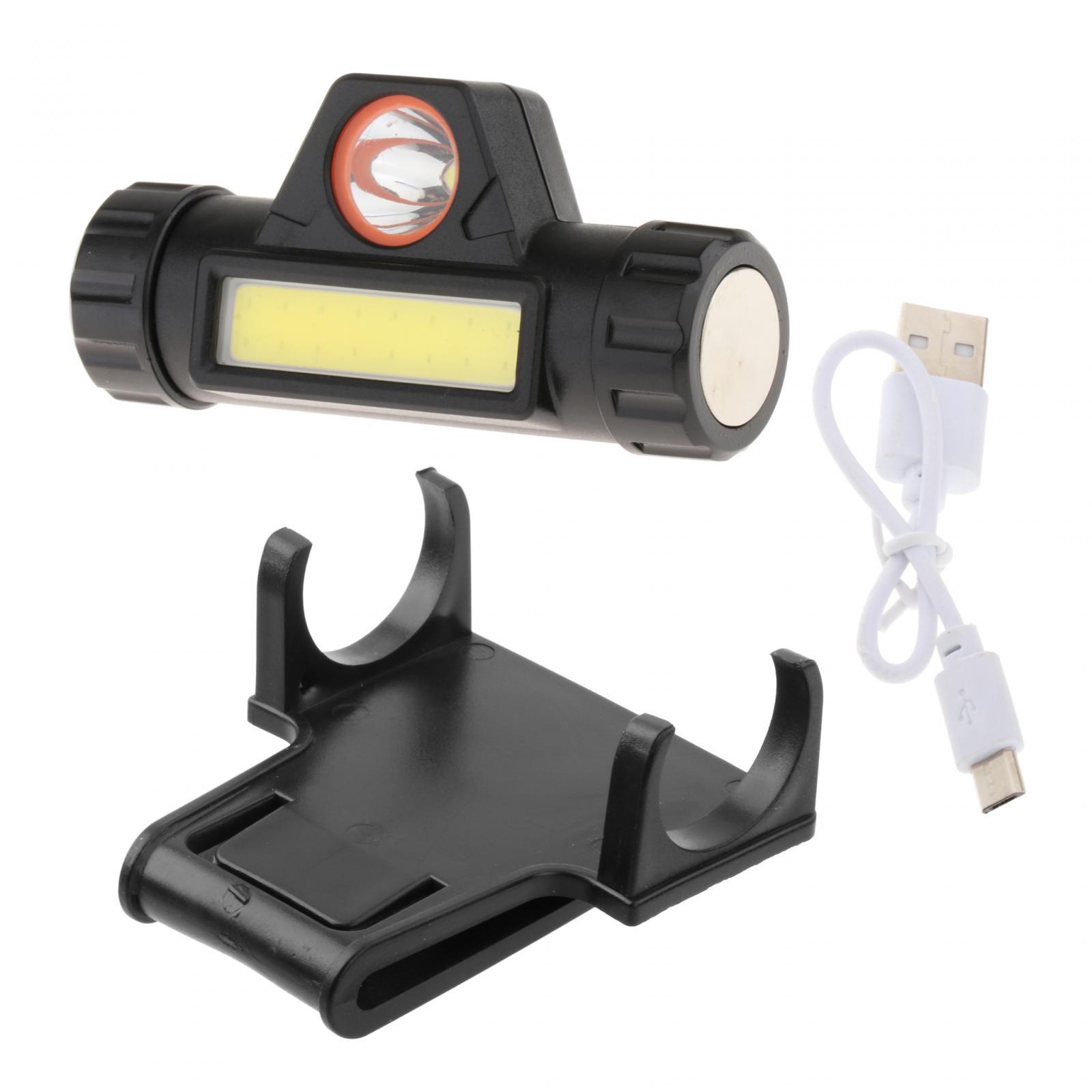 FARO para casco de soldadura con soporte de montaje, carga USB, luz fuerte, atenuación automática, vista amplia, faro multiusos