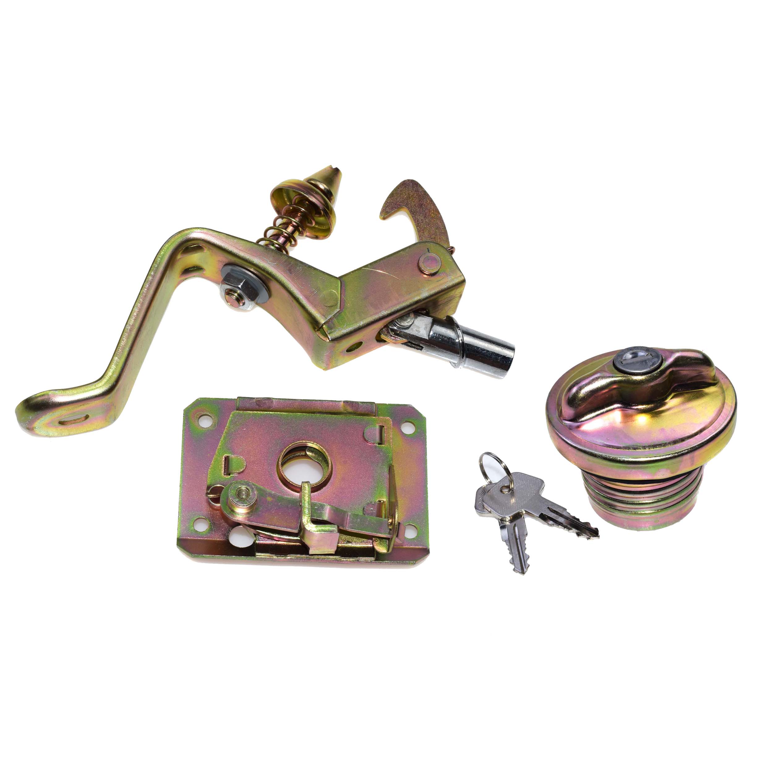 Upper & Lower Hood Lock Latch Carrier & Fuel Gas Cap For VW Super Beetle & Beetle 1971 1972 1973 1974 1975 1976 1977 1978 1979: Locking Kit