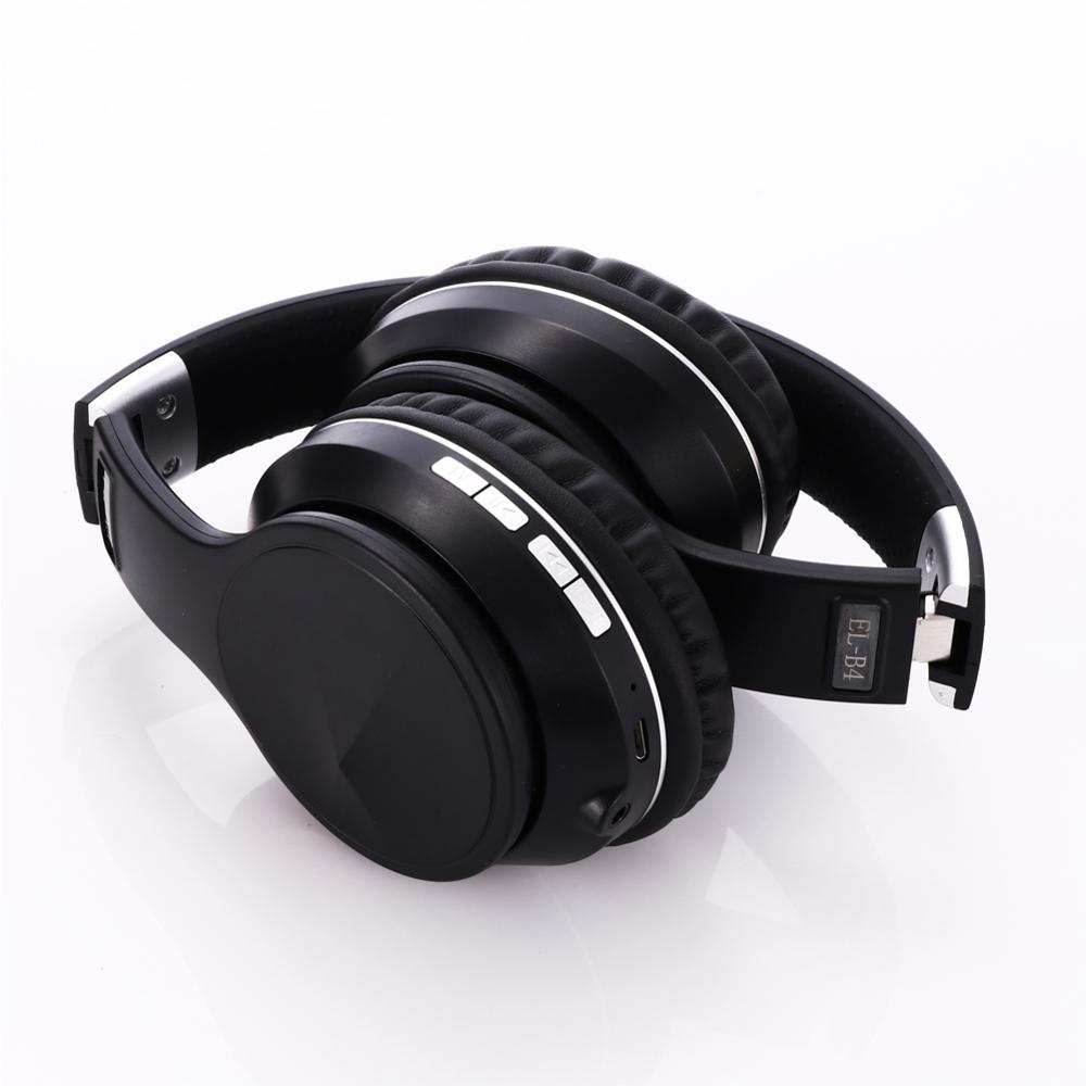 Headphones EL-B4 Wireless Bluetooth Stereo Surround 250mAh Foldable Headset Yellow Orange Golden Silver Option Earphones