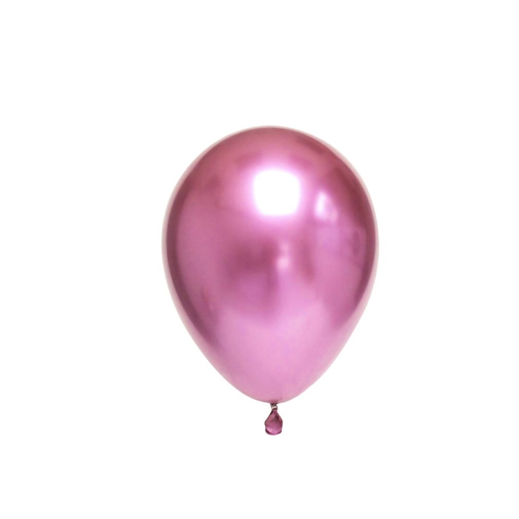 Metallic Latex Balloons Thickened Pearlescent Chrome Balloons Wedding Party Decoration Balloons: Rose red