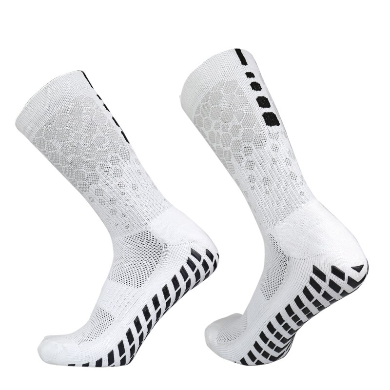 2023 neue Männer Frauen FußBall Socken Waben Grafiken Atmungsaktive Sport Pfeil Silikon Anti Unterhose Griff FußBall Socken