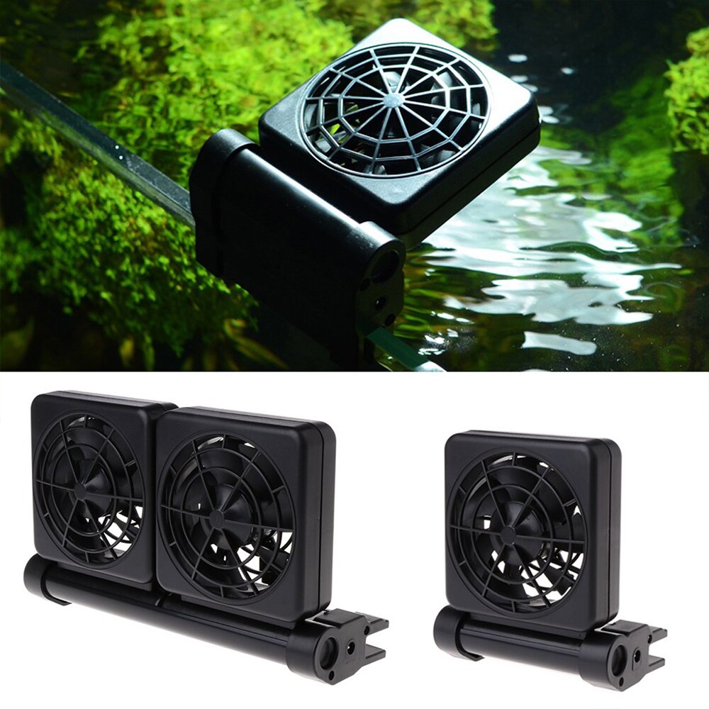 Nicrew Aquarium Fan Aquarium Chiller Koelventilator Systeem Voor Water Aquarium 2 Controle Manieren Temperatuur Aquarium Accessoires