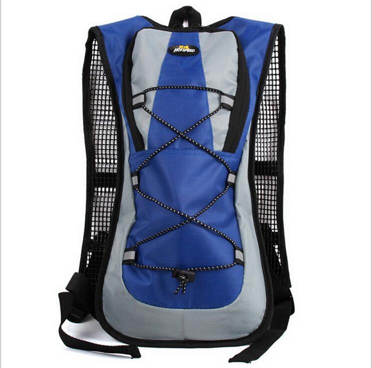 5l vandtæt nylon solid lynlås motorcykel rygsæk rygsæk gear mochila udendørs camping cykling trekking vandpose: Blå