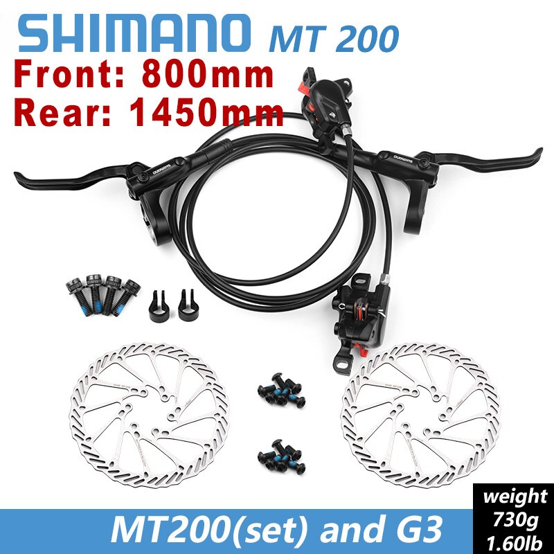 Shimano MT200 Hydraulische Fahrrad Bremsen BR-BL-MT200 Bremse MTB Fahrrad Rabatt Bremse klemme Berg bremsbeläge M315 neue modell