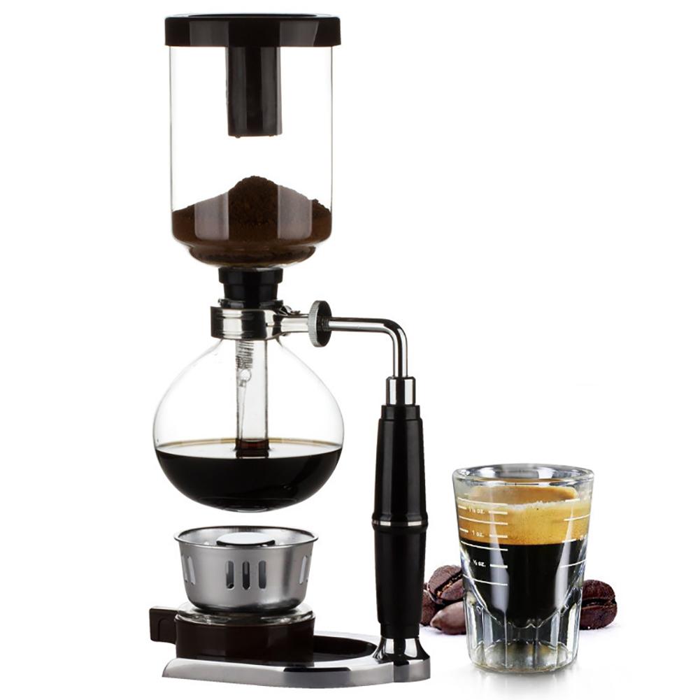 Japanese Style Siphon Coffee Machine 300/500ml Siphon Coffee Machine Glass Pot Home DIY Filter Manual Coffeemaker coffee machine