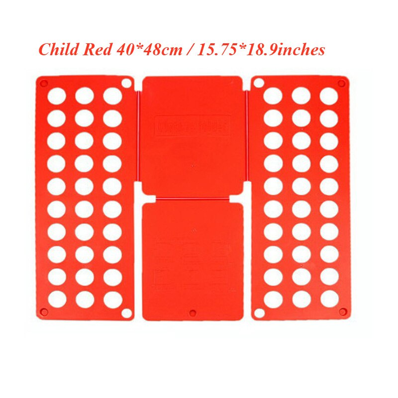 Clothes Folding Board Adult Child Clothing Folder Closet Organizer Folders Boards Quick Clothes Holder Laundry for Mom: CHILD-Red
