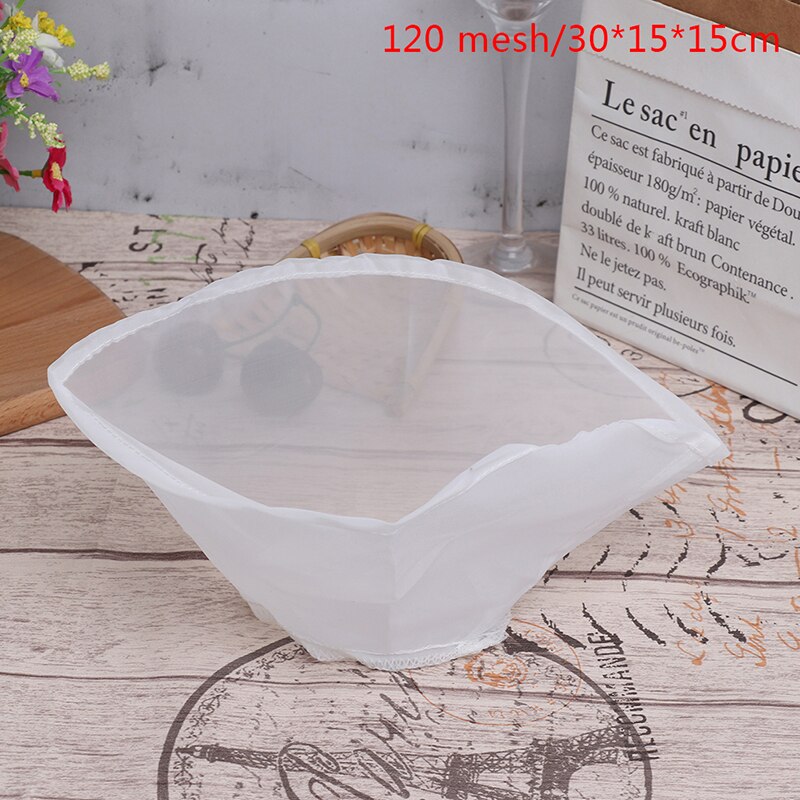 80/100/200/300/400 Mesh Nylon Super Fine Colander Sieve Strainer Colander with Handle for Juice Soymilk Coffee Filter Reusable