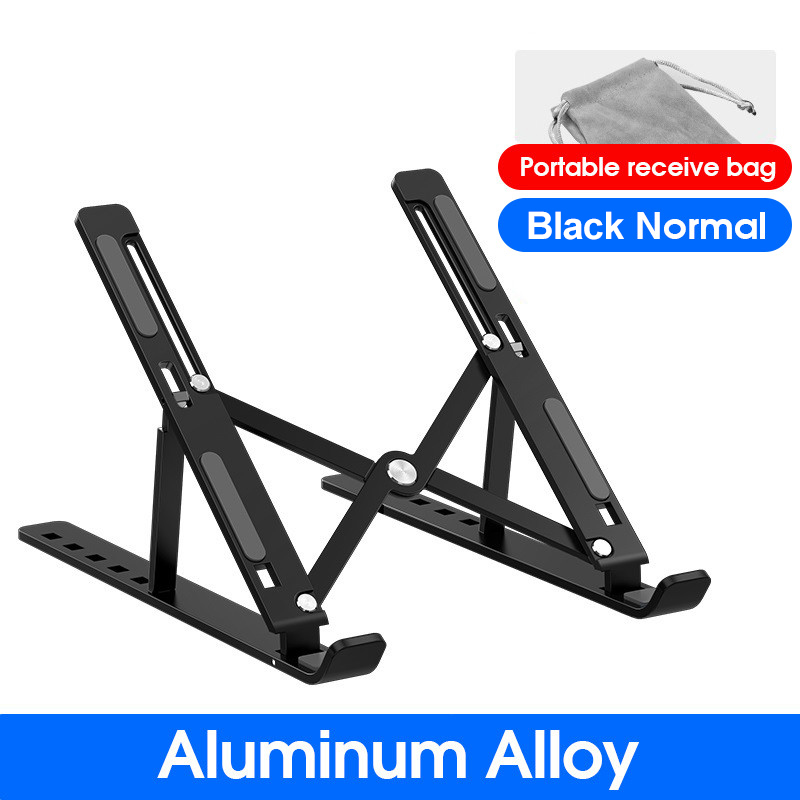 Laptop Stand Adjustable Aluminum Alloy Notebook Stand Computer Tablet Stand Compatible with Air Pro Dell HP Lenovo Holder Riser: N3 black