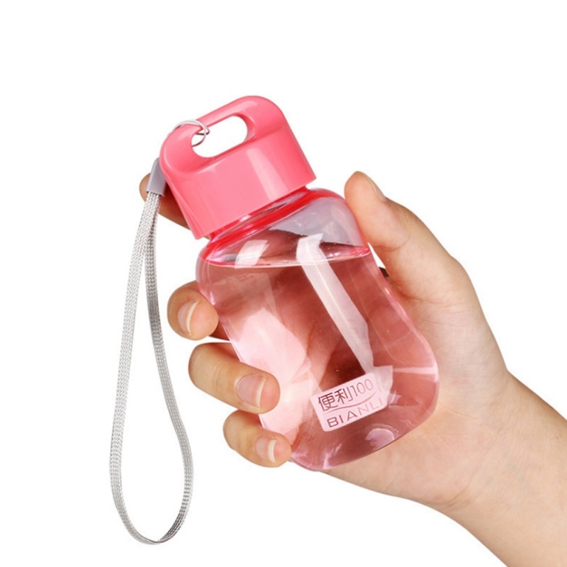 Cute cartoon small cup school supplies 180ML water bottle color plastic portable water bottle mini kettle