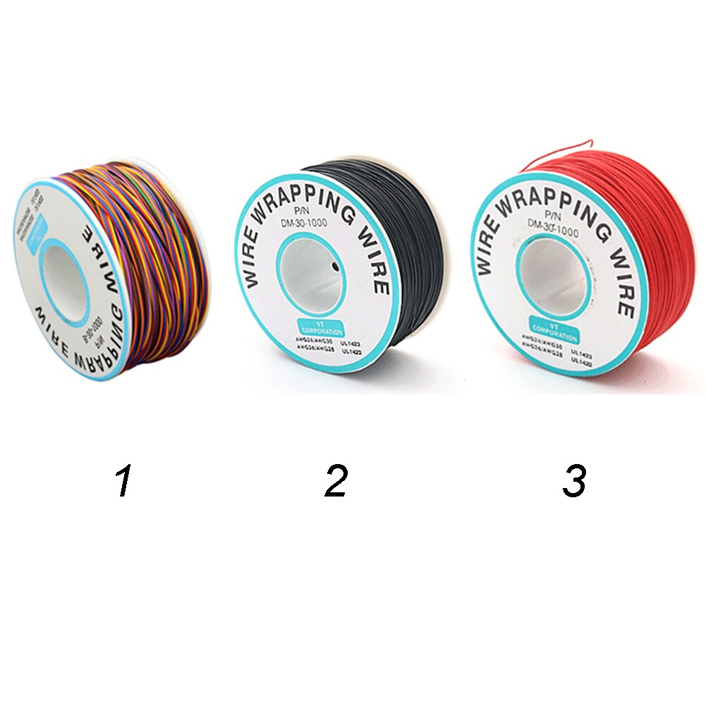 820 Feet 30AWG Air Line Tinned Copper Cable Roll For LCD Screen Single Driver Electronics-Salon Wrapping Wire PVC Insulation