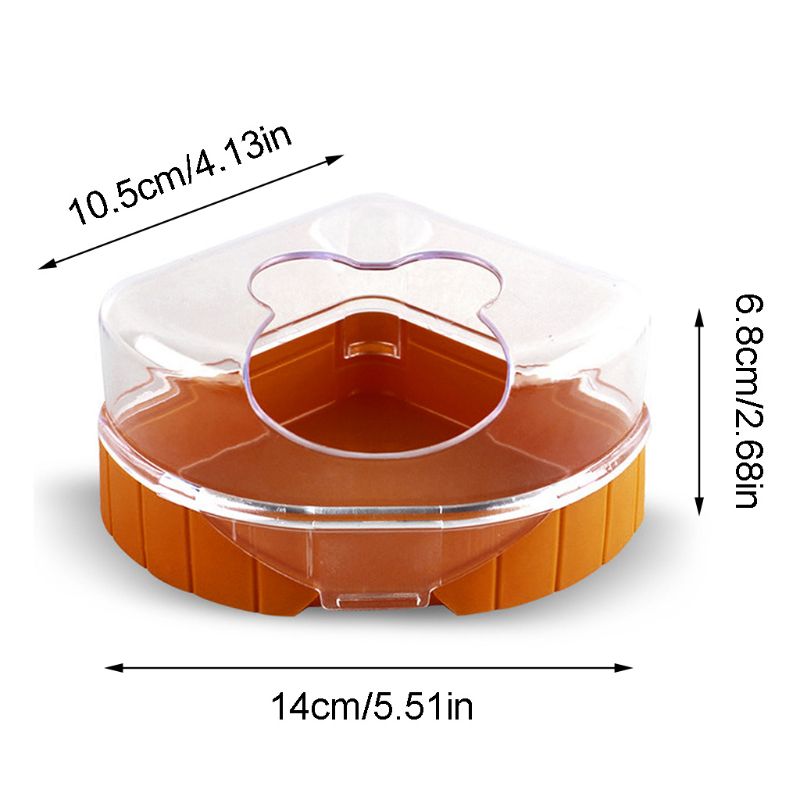 Przezroczysty chomik łazienka pojemnik piaskownica myszoskoczka plastikowa piasek sucha toaleta chomika łazienka