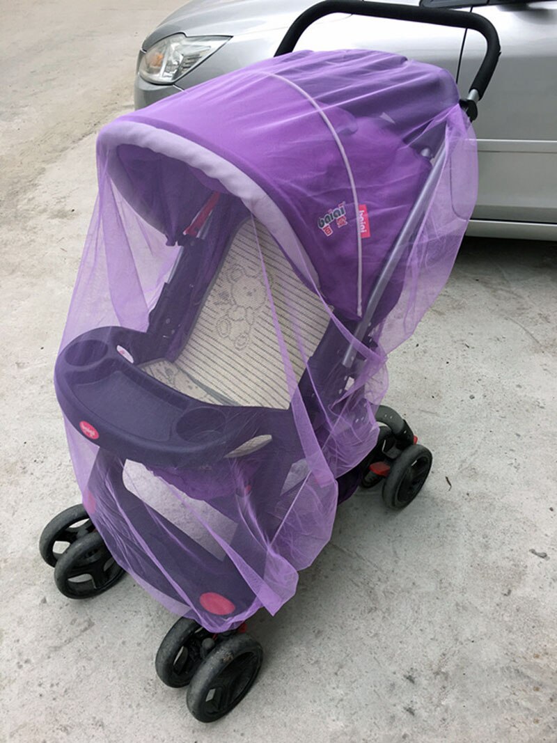 Sommer 1 stücke Baby Kinderwagen Kinderwagen Moskito Netz Insekt Schild Sicher Kleinkinder Schutz Gittergewebe Kinderwagen Zubehör Baby Pflege: lila