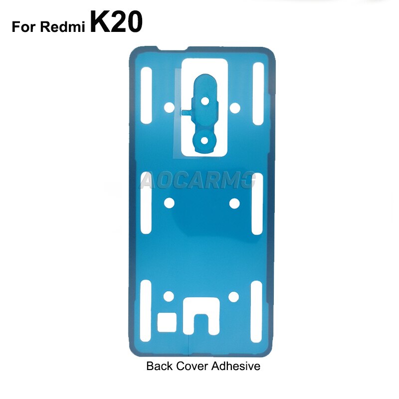 Aocarmo Voor Red Mi K20 Mi 9T Pro Achterkant Lijm Achter Behuizing Tape Back Camera Sticker