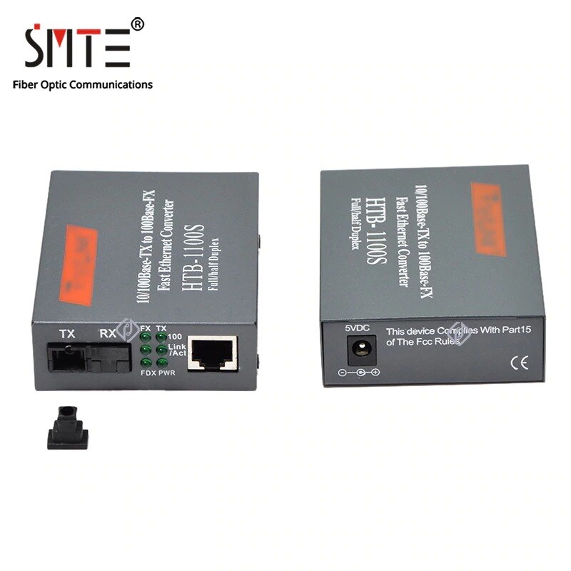 netLINK Media Converter HTB-1100S-A/B Optical Fiber Media Transceiver 25km SC 10/100M Single Mode Duplex