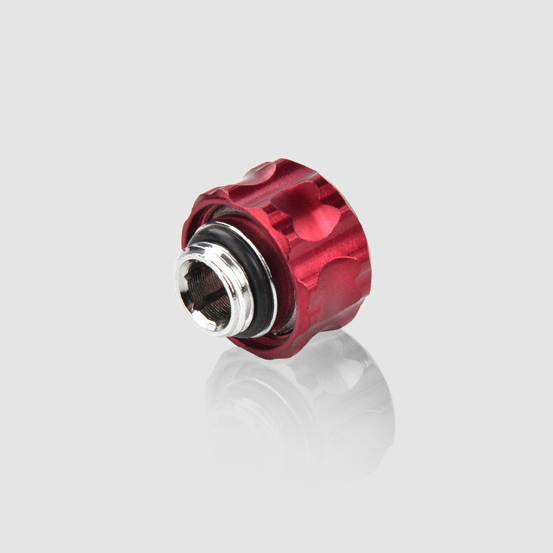 Syscooling water cooling G1/4 fitting for OD 14 mm hard tube copper compression fitting PETG tube fitting: red