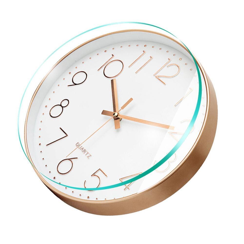 Świecący zegar okrągły zegar cyfrowy cichy zegarek kwarcowy 10 ''zegary ścienne proste wiszące zegary ścienne dekoracja robić domu robić sypialni