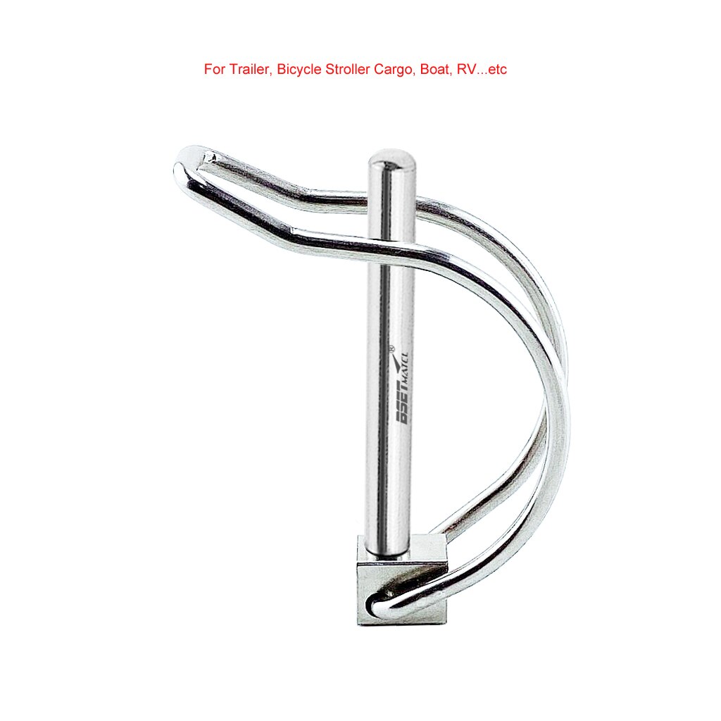 2X Stainless Steel 316 Quick Lock Release Trailer Towing Coupler Safety Pin Bicycle Stroller Cargo Stage leg Hitch Hook Clip