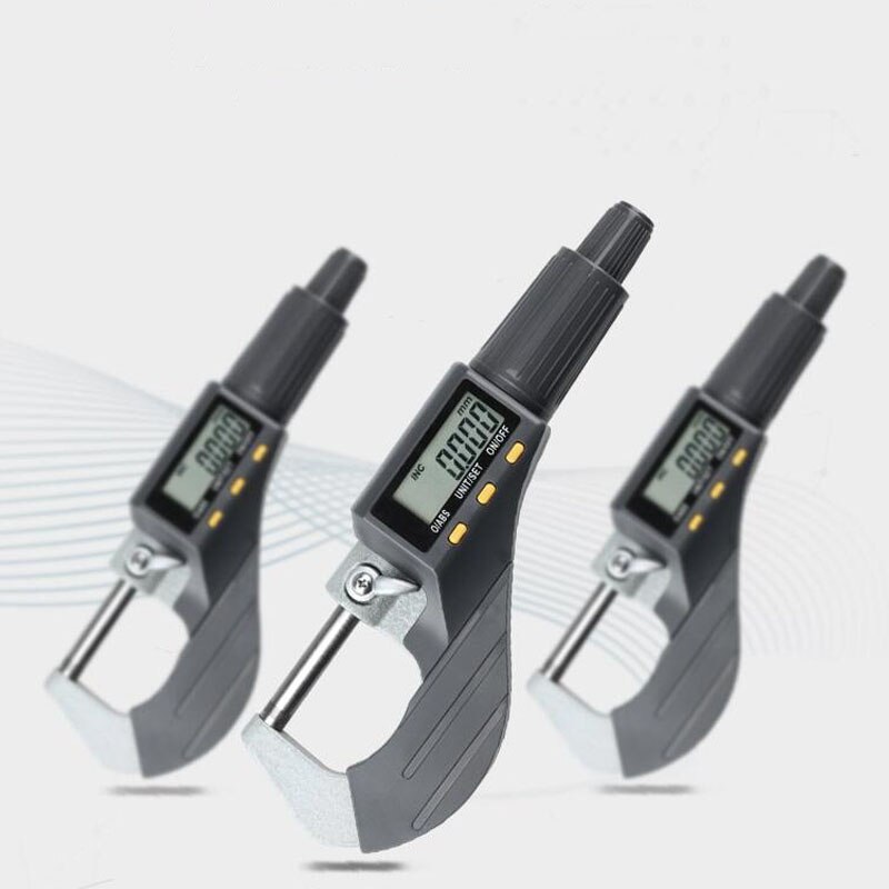 Electronic Digital Display Outer Diameter Micrometer 0-25mm Spiral Micrometer Micrometer Alloy Micrometer Measuring Instrument
