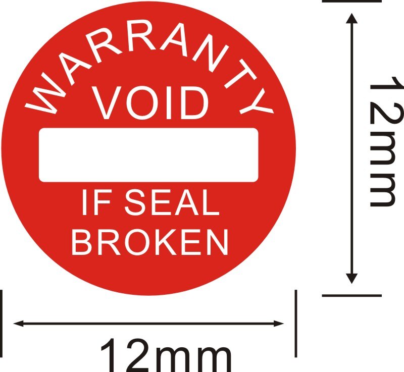 Factory direct Warranty sealing label Security Protection sticker void If seal broken Damaged Shredded paper -2022: E