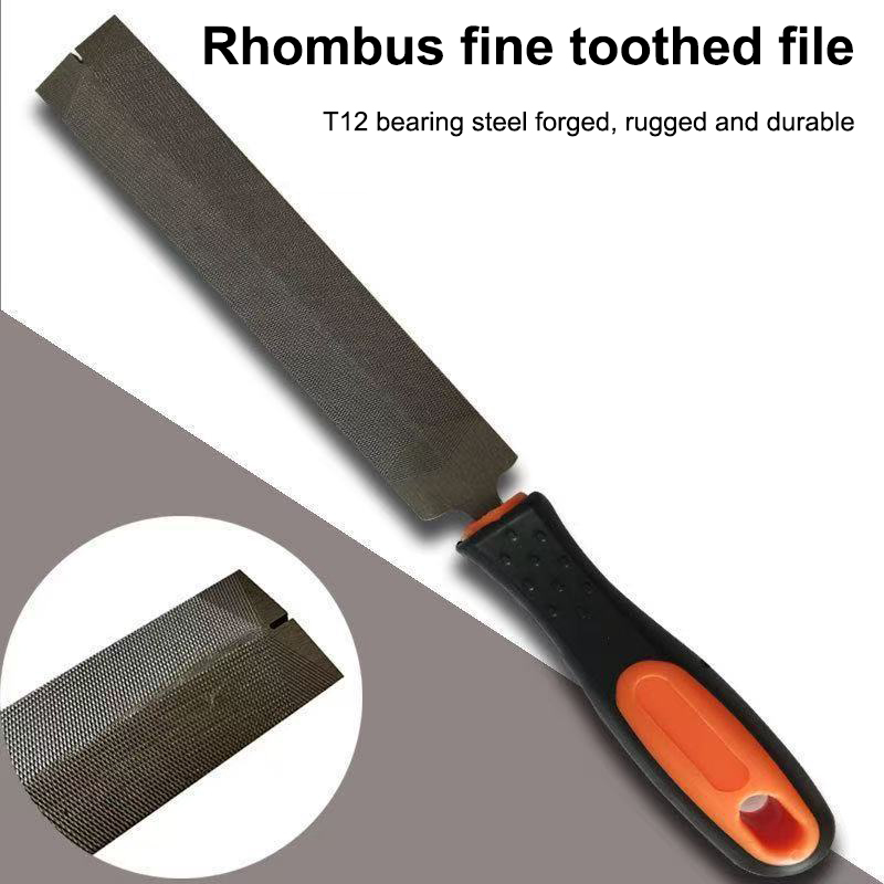 Lima de Metal triangular de 6/8 pulgadas, raspa de madera de acero con rodamiento, lima de sierra rómbica de diamante para afilar hojas de sierra, herramientas de carpintería