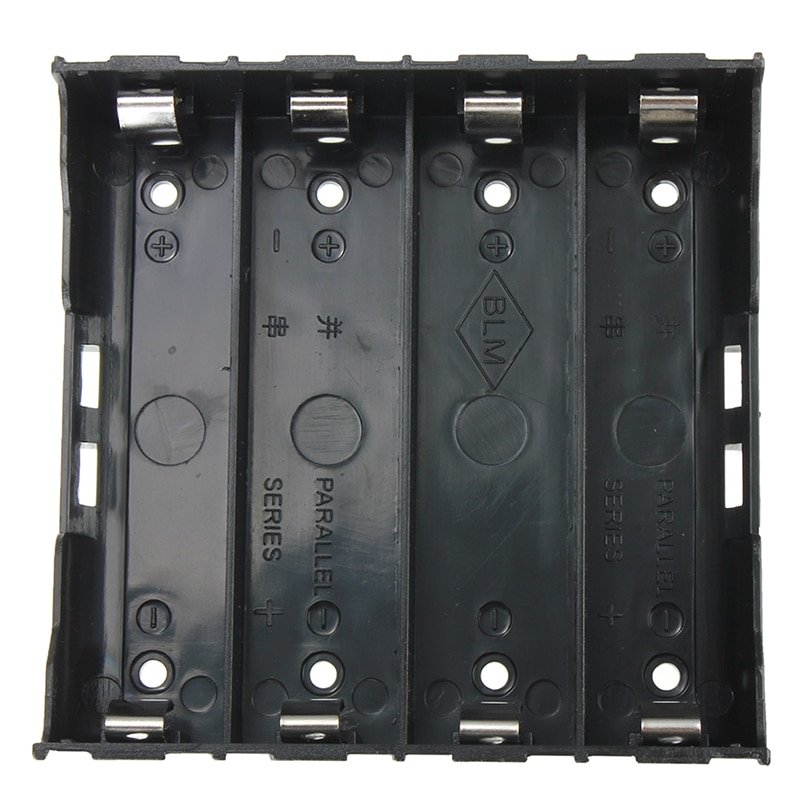 10x Battery Holder Box Case Black for 4x 13.7V 18650 Battery: Default Title