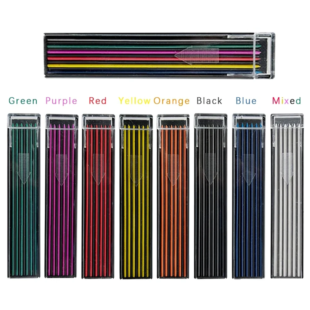 Lápiz mecánico de 2,0 MM, de dibujo artístico, lápiz automático, escritura de centro de gravedad bajo, suministros escolares de oficina para estudiantes