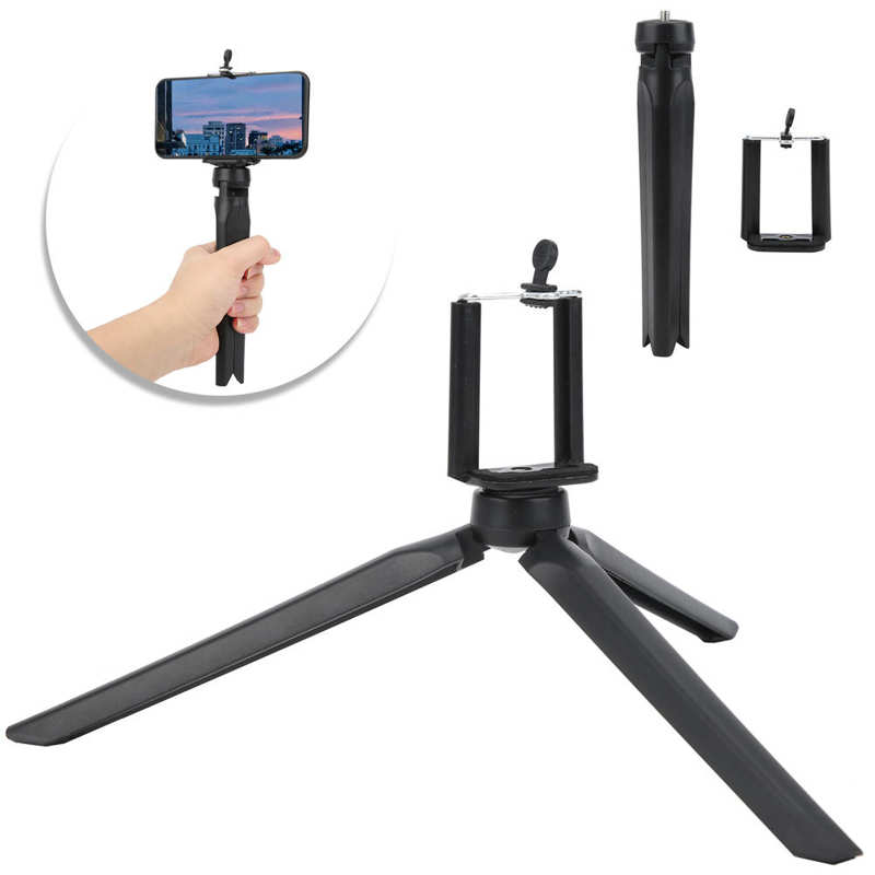 Mini Desktop Statief Draagbare Mobiele Telefoon Stand Beugel Met Telefoon Clip Voor Selfie Statief.