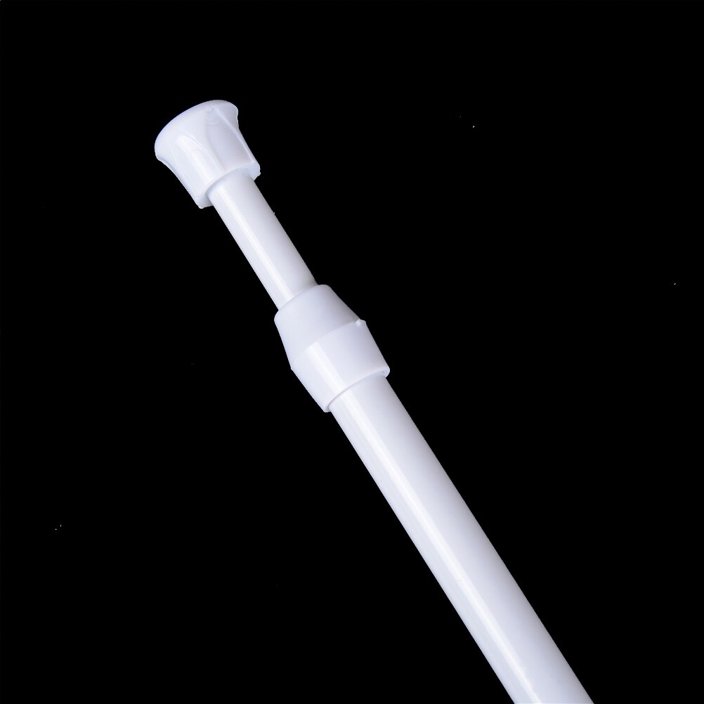 Adjustable Metal Curtain Rod Spring Loaded Bathroom Bar Shower Extendable Telescopic Poles Rail Hanger Rods