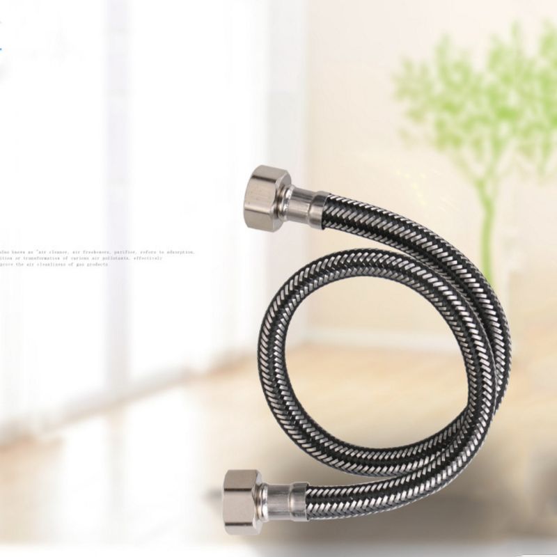 Metal Woven Hose High Pressure Soft Water Pipe 1/4 Compression Thread Connector Hose