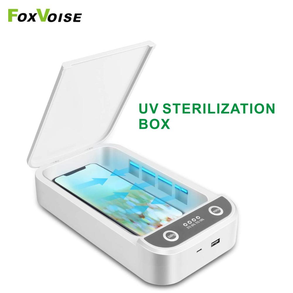 UV Box Mobile Phone Sterilizer telephone Portable Sterlizer UV Light Ultraviolet Sterilization Lamp Sanitizer Mask Watch Cabinet