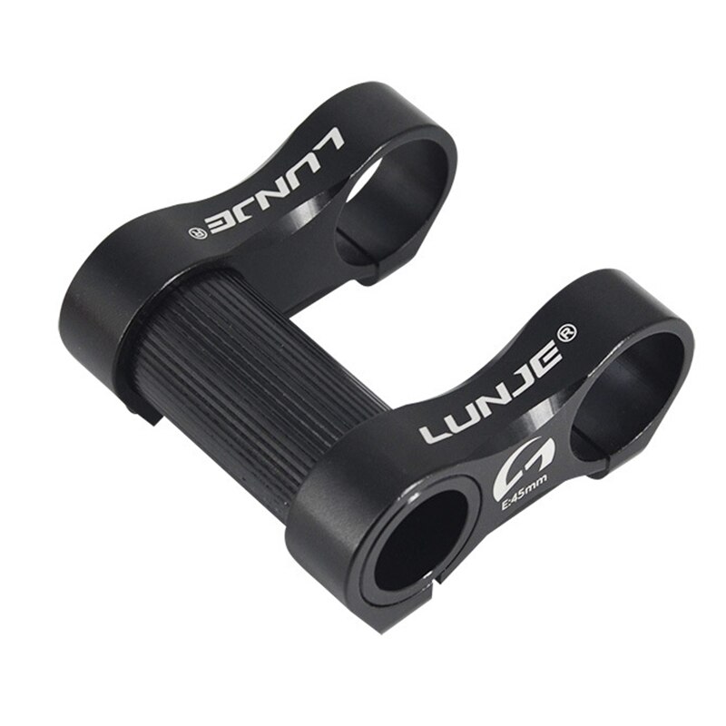 LUNJE Folding Bike Double Stem Adjustable Double Stem Bike Stem Bicycle Handlebar Stem Extender
