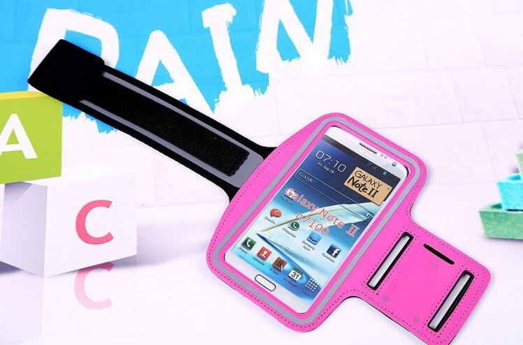 Sport Workout Running Arm Band Holder Belt Case For Xiaomi Redmi Note 8T 8 7 6 5 4 4X Pro 5A Mix 2 2S 3 Note 3 2 Mi Note 10 Pro: Rose