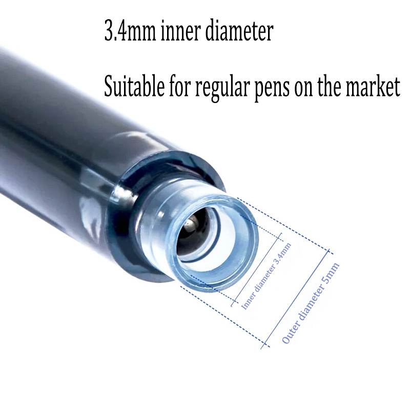 30 pièces encre pour stylo plume stylo plume cartouche papeterie stylos pour écriture encre 3.4 MM diamètre d'alésage GB02