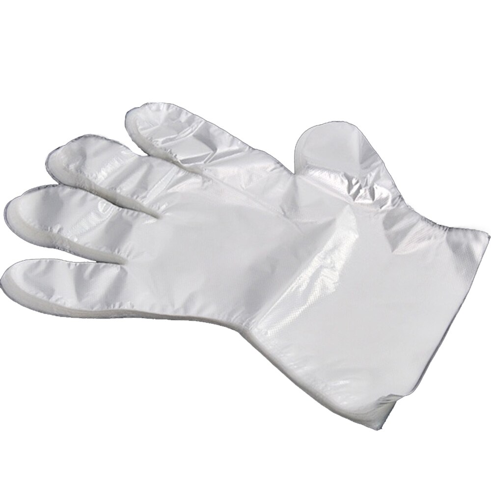 100 stuks plastic wegwerphandschoenen voor restaurant, thuisservice, catering, hygiëne