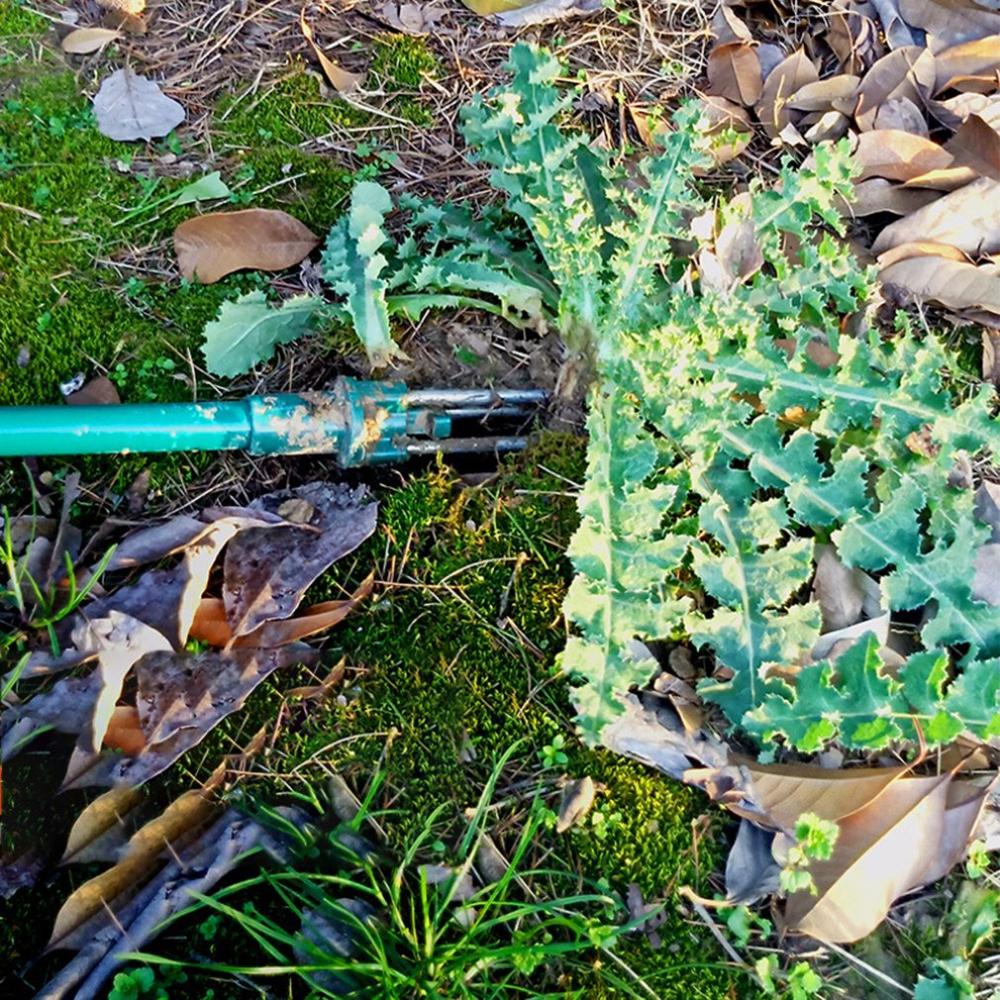 Portable Weeder Stand up Manual Weeder Triangle Root Ripper Weeding Gardening Tool Stainless Steel Weeding Tool