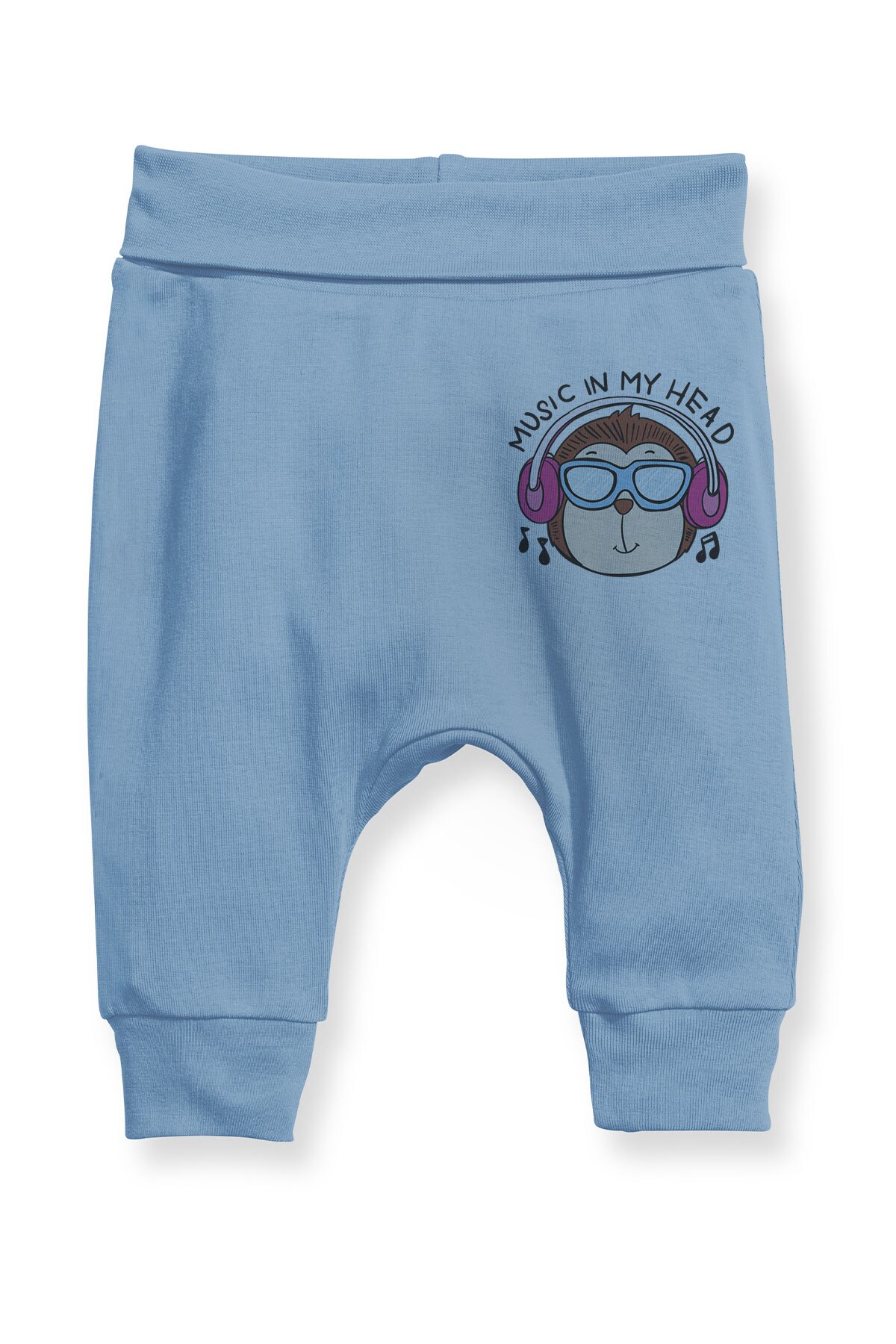 Angemiel Baby Music Dinliyen Monkey Baby Boy Harem Pants Pantalon Blue