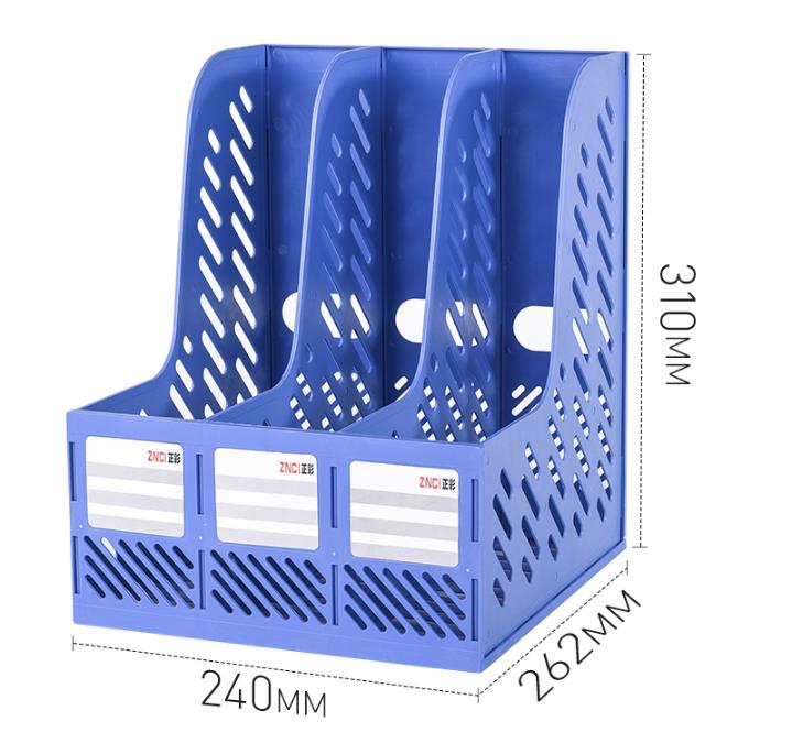 PP Plastic 3Layer File Tray Office Home Desk Documents Organizer Case Filling Holder Unassembled