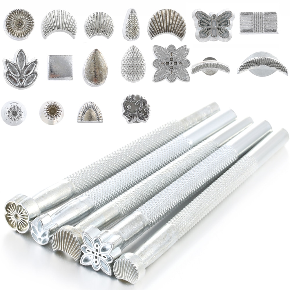 1PC Metal Leather Working Saddle Making Tools Carving Leather Stamps Leather Stamping Solid DIY Printinting Leather-Craft Supply