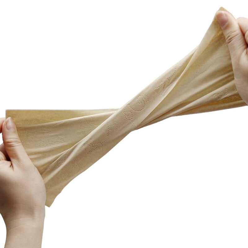 2 muestras (20 rollos) de papel higiénico, pulpa de bambú Natural para el hogar, rollo de papel higiénico sin núcleo