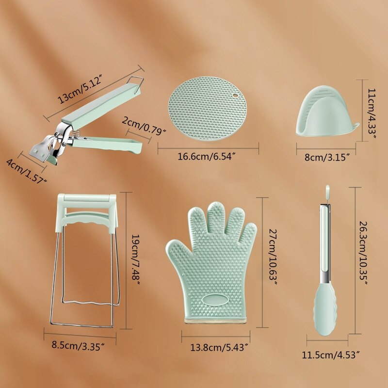 Heat Resistant Clip Bowl Clip Set Household Kitchen Stainless Steel Dish Clip K0AB