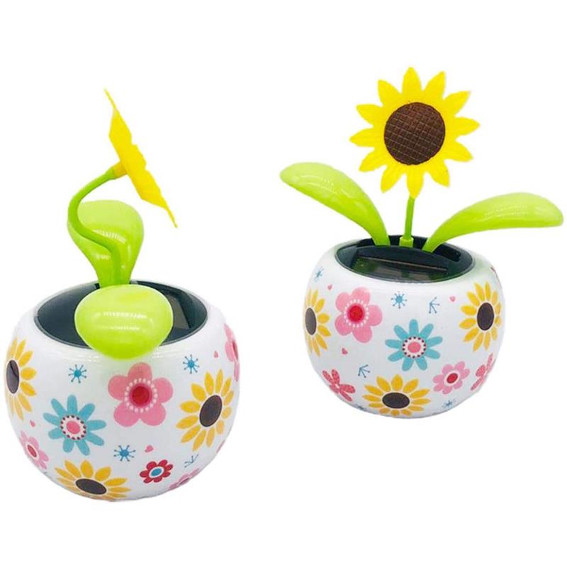 Solar Dansen Bloemen Automatische Swing Auto Sieraden Decoratie Accessoires Slaapkamer Bureau Woondecoratie Solar Dancing Decoratie