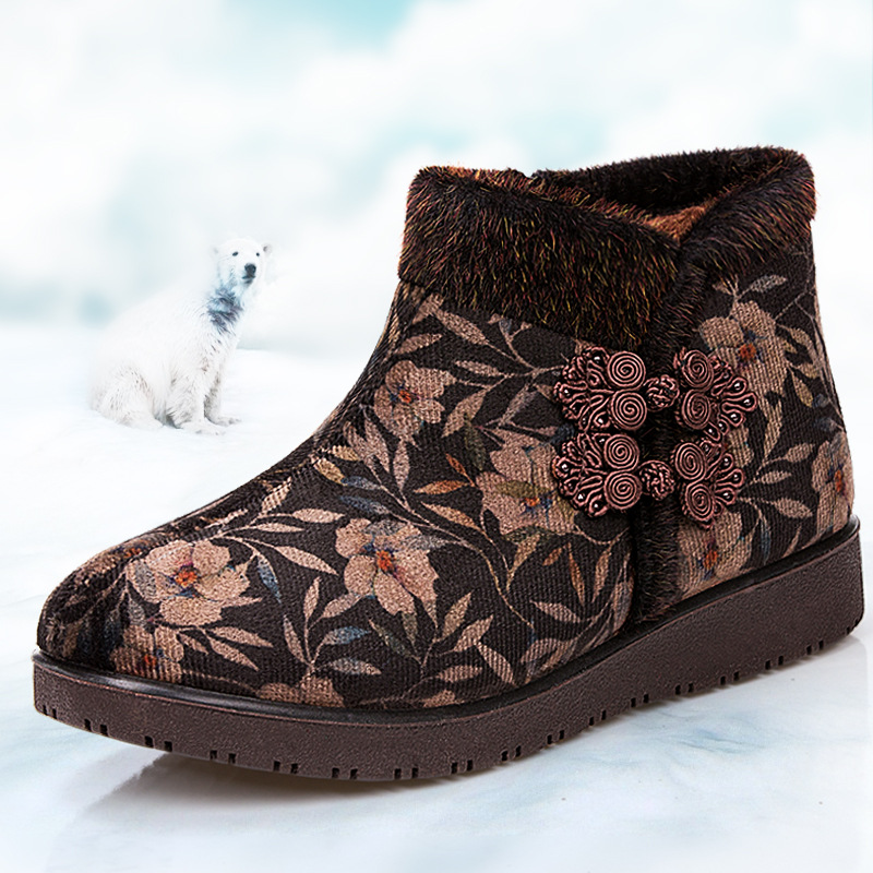 Bottes chaudes et décontractées pour femme, chaussures à la , collection hiver: black / 41