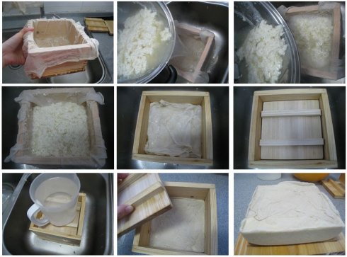 Køkkenredskabstilbehør gør-det-selv-tofu-form/tofu-værktøj/tofu-maker træhåndværk (dåse  do 2 kg tofu)