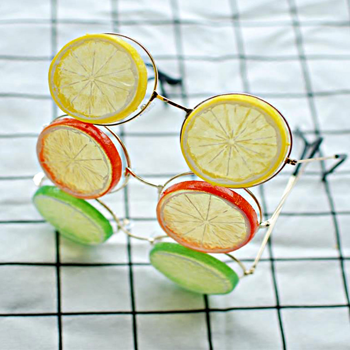 Kids Adults Photo Eyewear Props DIY Beach Wedding Photography Glasses Lemon Shaped Eyeglasses Christmas Birthday Decor